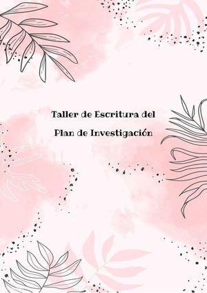 Portafolio de talleres de escritura