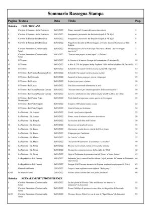 Firenze rassegna stampa 26.03.2022