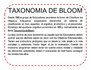 Taxonomia De Bloom Pdf