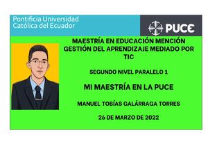 Mi Maestría En La Puce