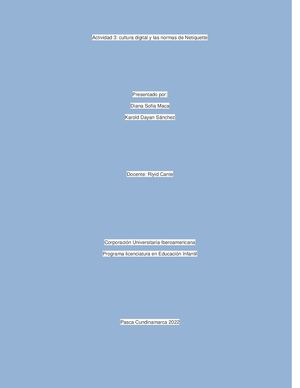 Actividad 3 Cultura Digital Y Normas De Netiquette