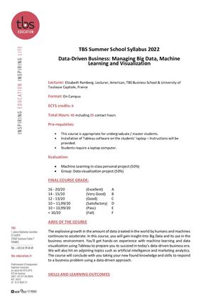 ISSP Syllabus Big Data