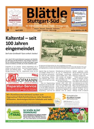 Blättle Stuttgart-Süd 4/2022