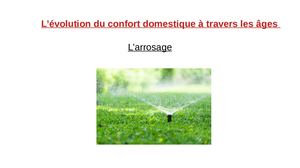 Exposé sur l'arrosage