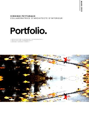 Portfolio Mars22 Virginie Peyturaux