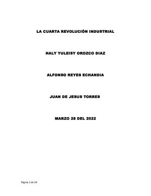 La 4° Revolución Industrial