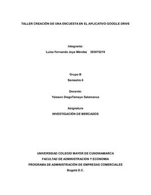 Encuesta De Análisis Joyería