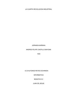 Documento Final Cuarta Revolucion Industrial 2