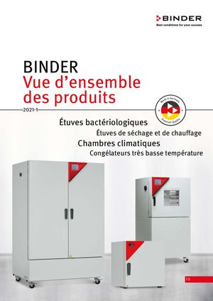 Catalogue BINDER 2021