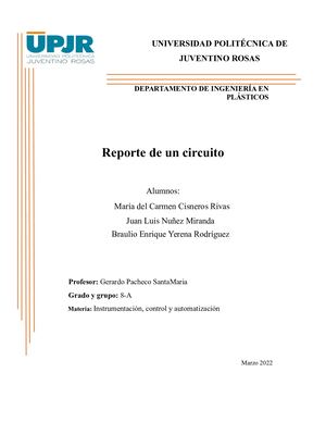 Reporte De Circuito Termico