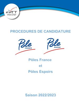 Dossier Candidature Pôles 2022 2023