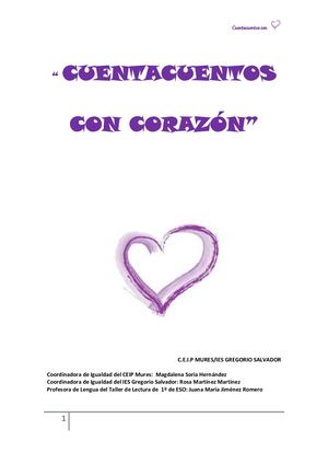 Proyecto Cuentacuentos Con Corazon