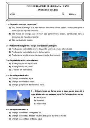 Ficha De Trabalho