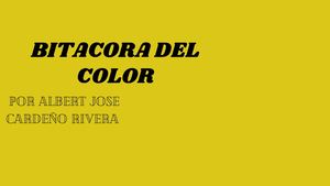 Bitácora del color