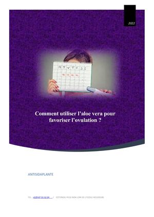 Comment Utiliser L’aloe Vera Pour Favoriser L’ovulation