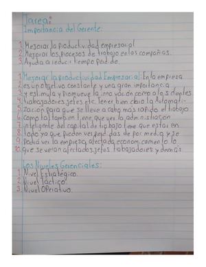 Importancia Del Gerente