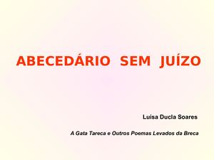 Abecedário Sem Juízo