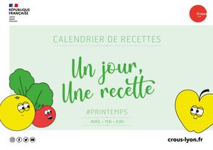 Calendrier Printemps Recette