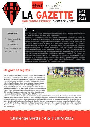 Gazette N°9 Avril 2022