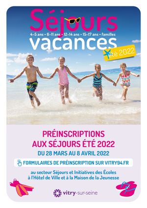 Catalogue séjours vacances été 2022