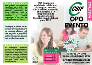 Tríptico  Csif 2022