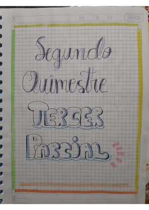 Segundo Quimestre (Tercer Parcial) Física Estefany Cardenas 3a