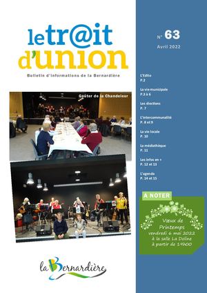 Trait D'union 63 Avril 2022