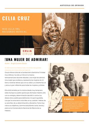 Articulo Celia Cruz
