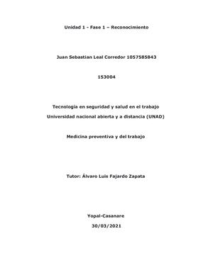 MEDICINA PREVENTIVA Y DEL TRABAJO