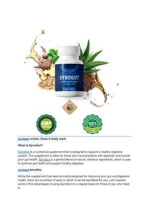 Synogut Review, Does It Really Work
