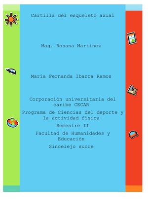 Cartilla Del Esqueleto Axial