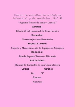 Manual De Ensamblaje