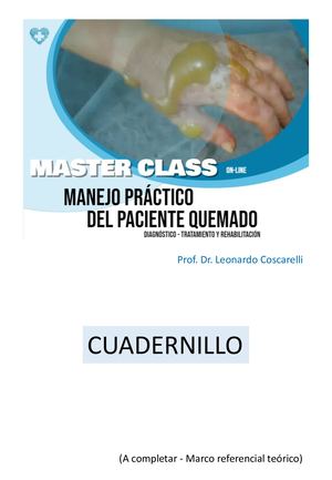 Cuadernillo Master Class Quemadura
