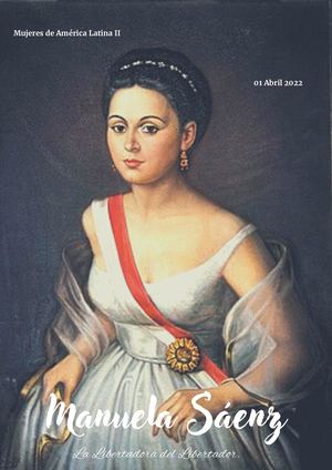 Articulo de  Manuela Saenz