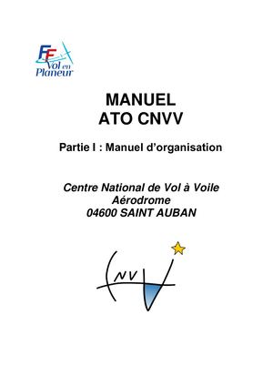 Cnvv Ato Partie I Manuel D'organisation Ed04 Fevrier 2021