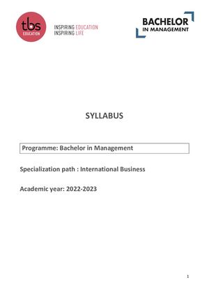 B3 Specialialisation Path International Business English Track