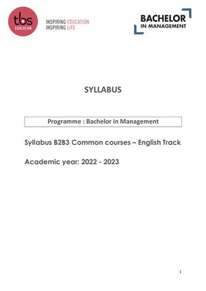 B2 B3 (Spring) Common Courses English Track 20 21