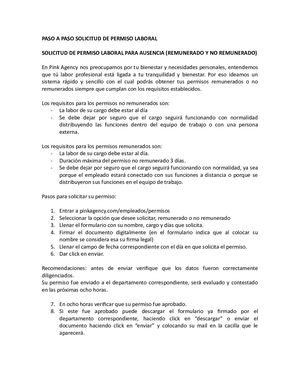 Paso A Paso Solicitud De Permiso