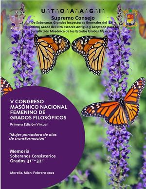 V Congreso Masónico Nacional Femenino de Grados FilosóficosMemoria 31 32