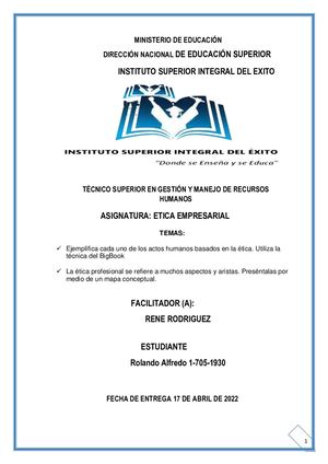 Actos Humanos Basados en la Ética