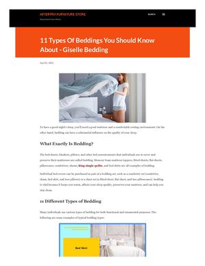 11 Types Of Beddings