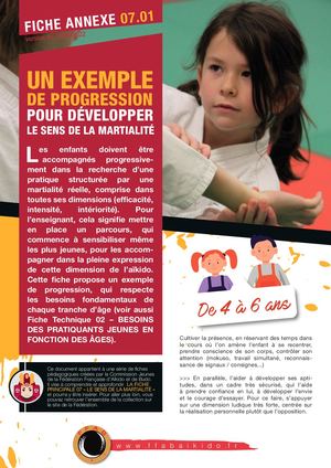 Fiche Pedagogique A4 07 01 Exemple De Progression Pour Developper La Martialite