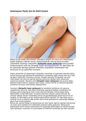 2- İstenmeyen Tüyler İçin En Etkili Çözüm