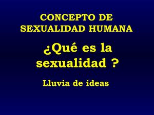 Sexualidad