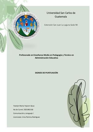 Universidad San Carlos De Guatemala Lenguaje