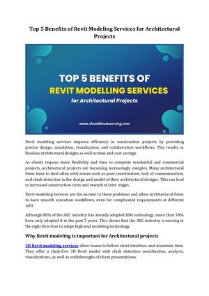 Calaméo - Top 5 Benefits Of Revit Modeling Services For Architectural ...