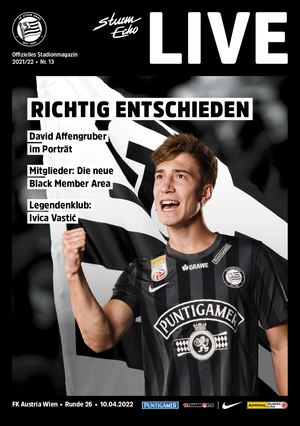 SturmEcho LIVE 2021/22, Nr. 13: Sturm – FK Austria Wien