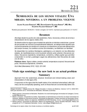 Semiología De Los Signos Vitales