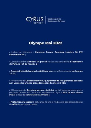 Olympe Mai 2022