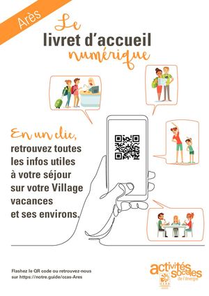 Affiche Livret d'accueil numérique Ares
